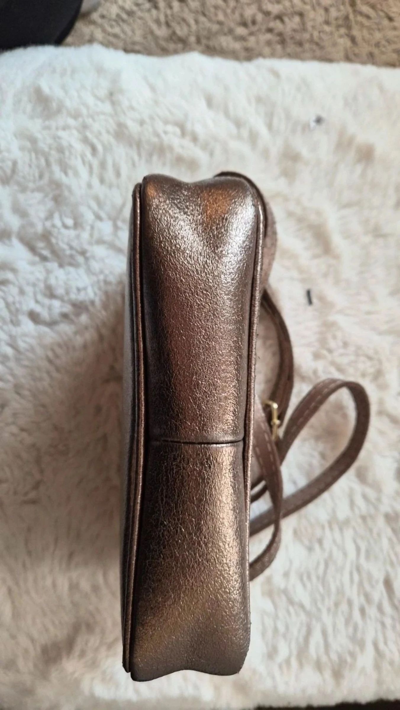 Bronzen schoudertas voor dames 21x13 TBE – photo 3